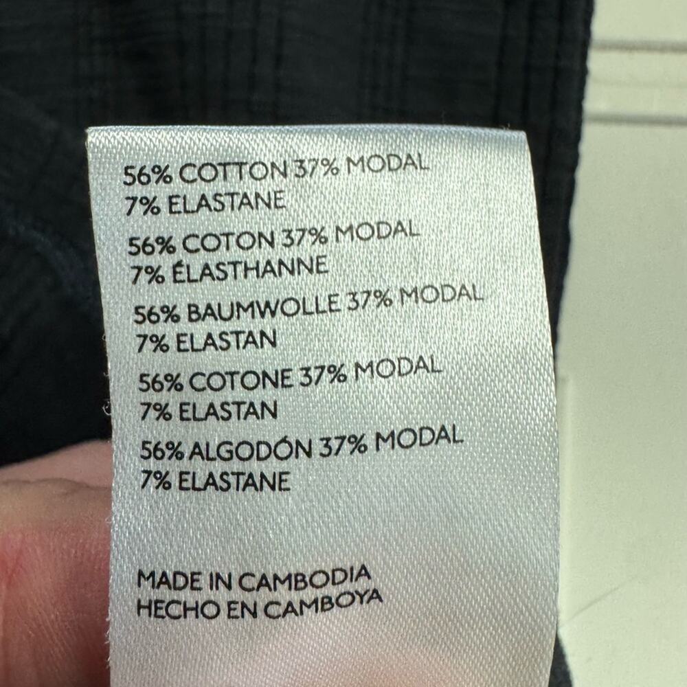 Anthropologie Pilcro Women’s Cotton Blend Black Ribbed Racerback Stretch Tank XS - Picture 4 of 5